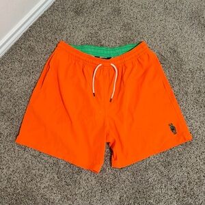 Polo by Ralph Lauren Orange and Green Swim Shorts